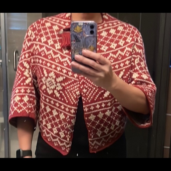 CAbi short red shrug/cardigan - Picture 3 of 3